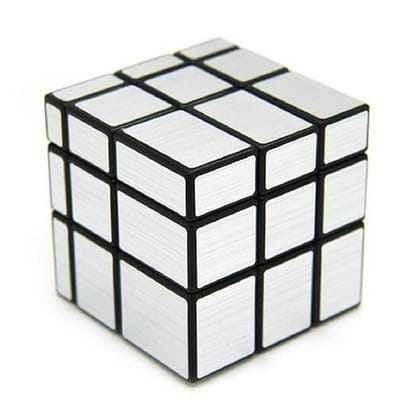 MANNAT Mirror Cube 3x3(Mirror Silver) Magic High Speed Cube for Kids & Adults Speedy Stress Buster Brainstorming Puzzle(Pack of 1)