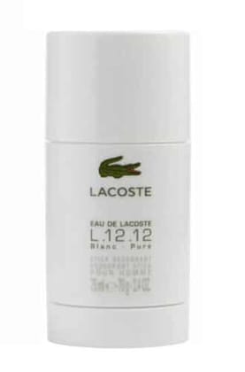 Lacoste L.12.12 Blanc-Pure Deodorant Stick For Men 75Ml