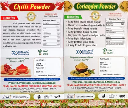 Chilli Powder & Coriander Powder Combo Pack