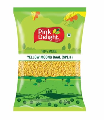 Pink Delight Moong Dhuli Daal | Moong Mogar | Moong Washed |  500 Gm Pack