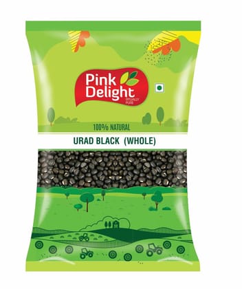 Pink Delight Unpolished Urad Whole | Black Urad Sabut | 1 Kg Pack