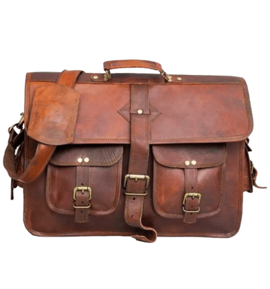 Leather Messenger Soft Leather Briefcase Satchel Leather Laptop Messenger Bag for Men and Women