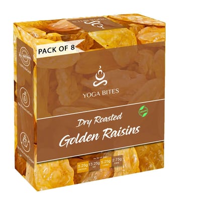 Yogabites Dry Roasted Golden Raisins -25GE Pack of 8�