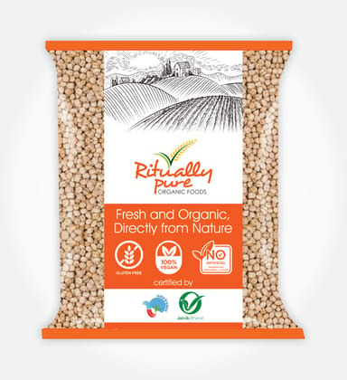 Ritually Pure 100% Organic | Dry & Unpolished Pulses | Kabuli Chana | Chole | 500 Gm Pack