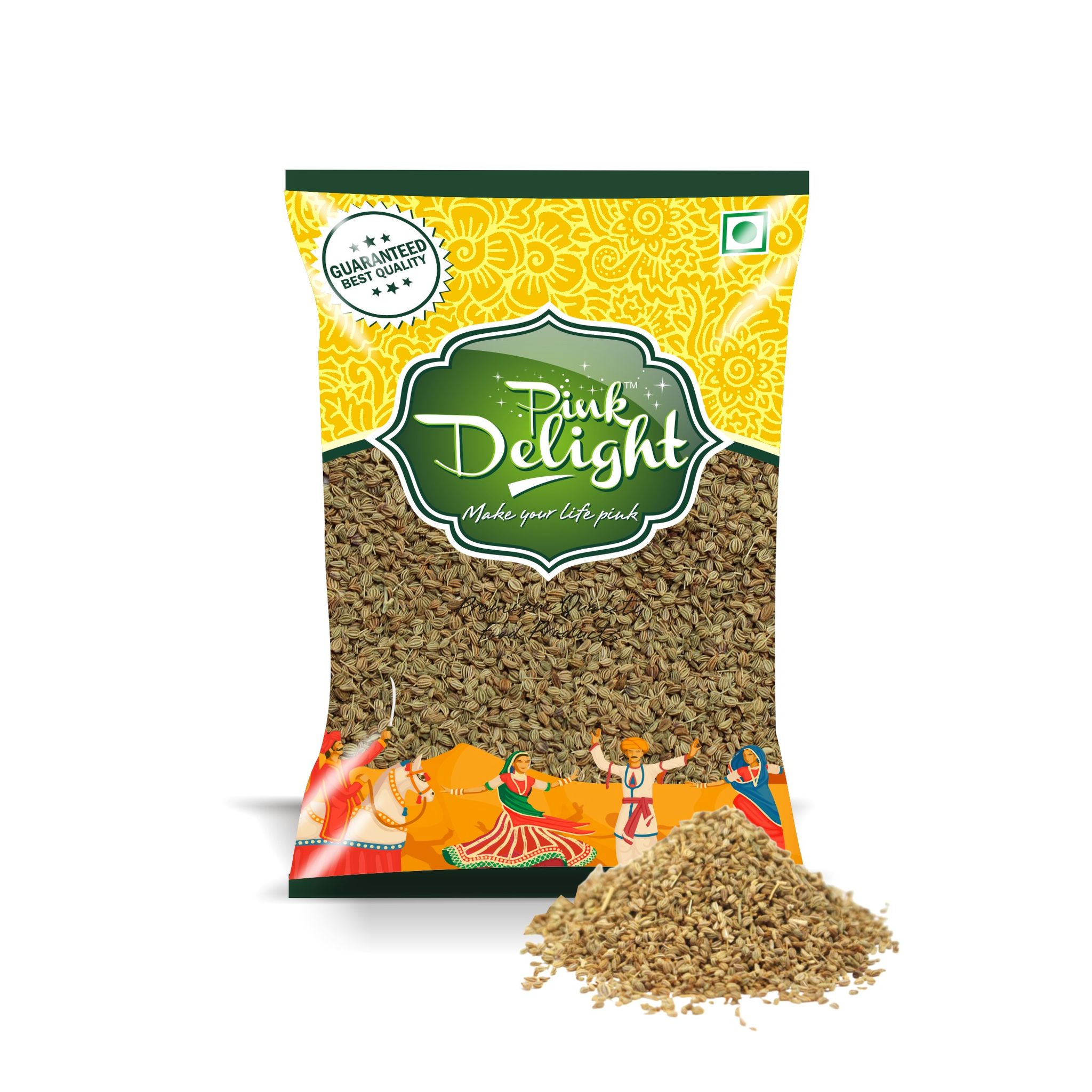 Pink Delight Spices | Ajwain (Carom seeds) | Natural & Organic Whole Spices | 200 Gm Pack