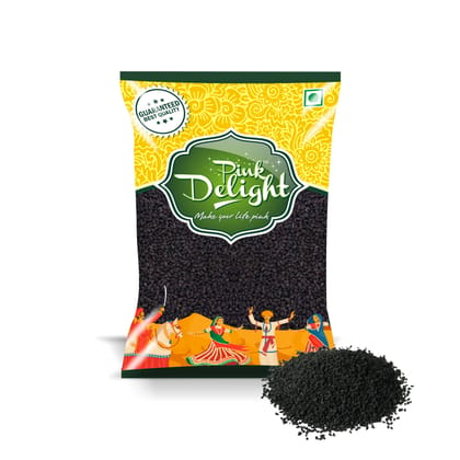 Pink Delight Spices | Kalonji (Black Cumin) | Natural & Organic Whole Spices | 200 Gm Pack