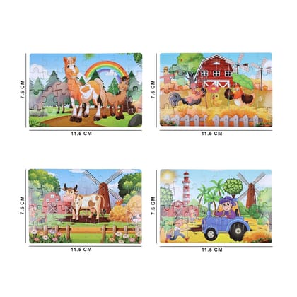 S.S.B Toys & Games My Trip To Farm Jigsaw Puzzles|Educational Puzzle & Games for Focus and Memory with Vibrant Colors|100 Pieces Puzzles (Set of 1 Puzzles in Box) for Age 4 Years and Above