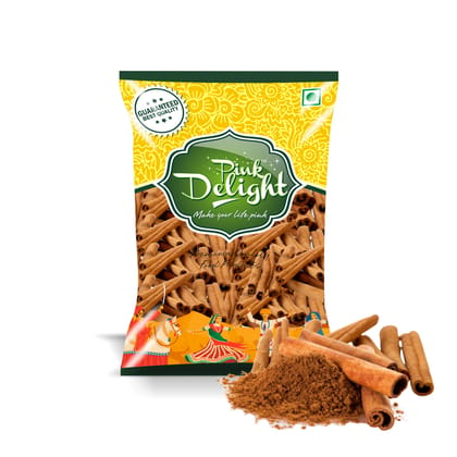 Pink Delight Spices | Dal Chini | Cinnamon | Natural & Organic Whole Spices | 200 Gm Pack