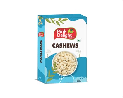 Pink Delight | Kaju (Cashew) | Natural & Organic Dry Fruits | 250 Gm Pack