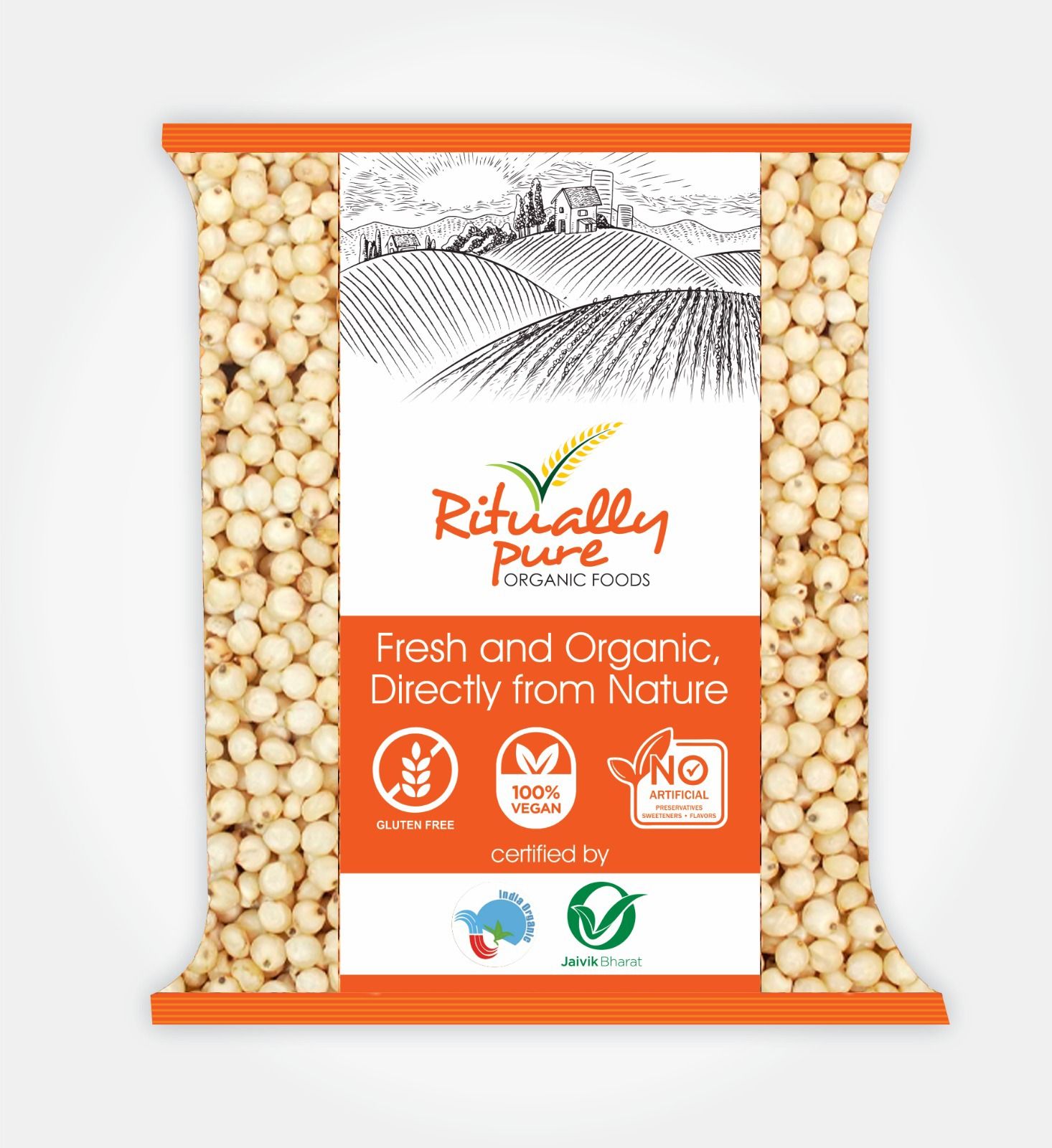 Ritually Pure 100% Organic | Natural & Organic Millet | Jowar (Sorghum Millet) | 500 GM