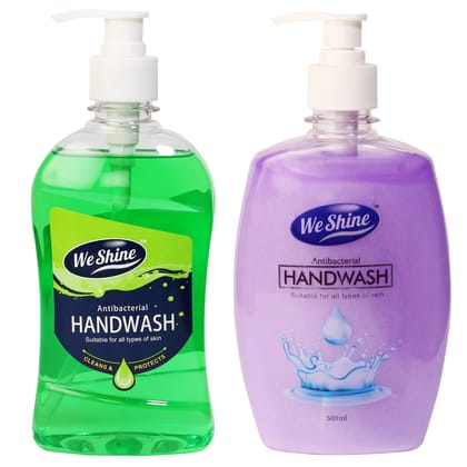 We Shine Skincare Moisturizing Hand Wash Refreshing Fragrance COMBO PACK (500 +500 ML)