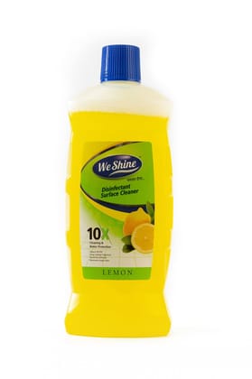 We Shine Disinfectant Surface & Floor Cleaner Liquid | Mop Floor Cleaner With Flavor Fragrance | Kills 99.9% Germs (Lemon)- 1L