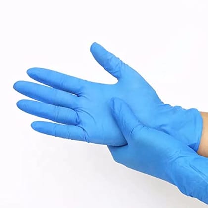 Nitrile Gloves, Disposable Powder Free Examination Hand gloves, MULTI COLOR , Food Grade (Pack of 100 Pcs)
