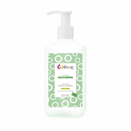 Kiddums Tear Free Gentle Shampoo with Cica, Sage & Coconut Oil - Gently Cleans - Reduces Hair Fall & Dandruff - 250Ml