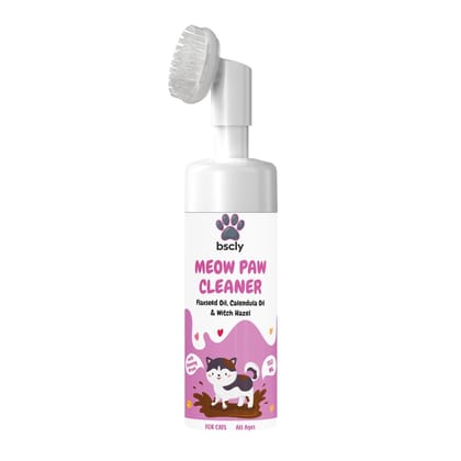 Bscly Meow Paw Cleaner with Flaxseed Oil, Calendula Oil & Witch Hazel - 150ml