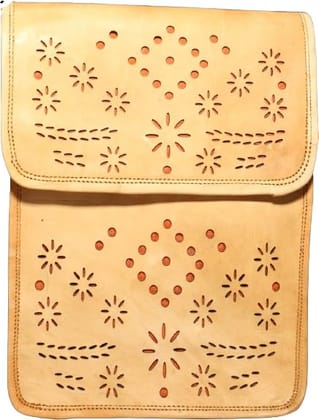 Bhakri Devi Handicrafts Made of Leather with Attachable Shoulder Strap Sling Bag For Women & Girls