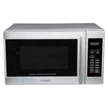 Croma 20L Solo Microwave Oven with Temperature Sensor (Grey)