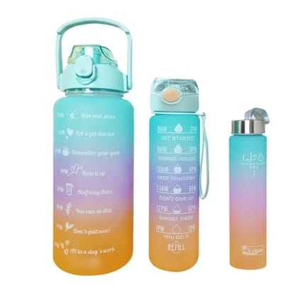 Motivational Timer Bottle Personal Care Pack of 3