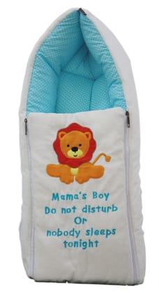 Amardeep Blue Color Baby Quilt/Sleeping Bag Cum Baby Carry Bag 64 * 41 cms