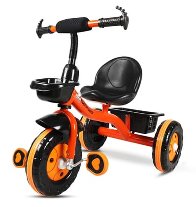 Amardeep and Co Baby Neo Tricycle with Front and Back Basket (Orange)