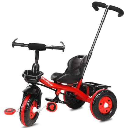 Amardeep Plug N Play Kids/Baby Tricycle with Parental Control and Seat Belt for 12 Months to 48 Months Boys/Girls/Carrying Capacity Upto 30kgs (Red)