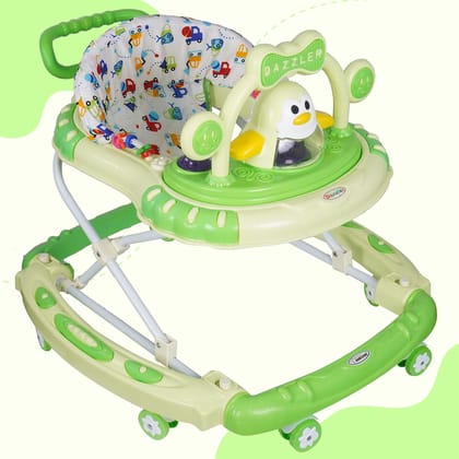 Amardeep Baby Walker Adjustable Height,Rocker,Push Handle Bar,Fun Toys and Activities for Babies and Child (Green)