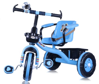 Amardeep and Co Baby Tricycle Brendon 2-5 Years Blue with Large Basket , Arm Rest and Safety Belt