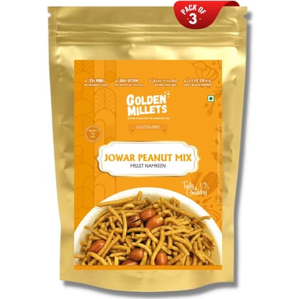 Golden millets Jowar Peanut mix (250gm,Pack of 3)