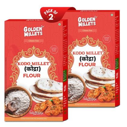 Golden millets Kodo millet flour,High protein& Fiber flour (500gm,pack of 2)