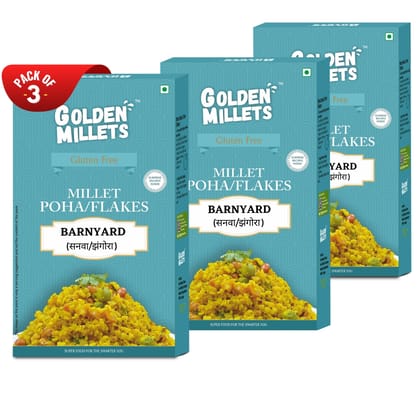 Golden Millets Barnyard millet flakes (250gm,Pack of 3)