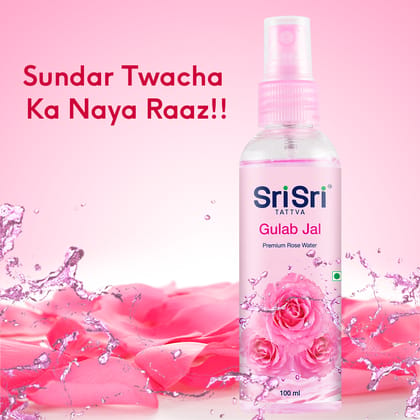 Sri Sri Tattva Gulab Jal - Premium Rose Water, 100 ml (Spray Bottle)