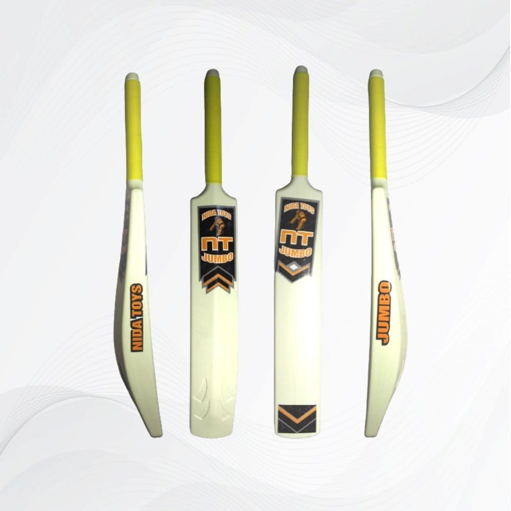 NIDA PVC Cricket Bat - Full Size, Heavy-Duty for Tennis Ball Play, with Ergonomic Anti-Slip Grip (766g)
