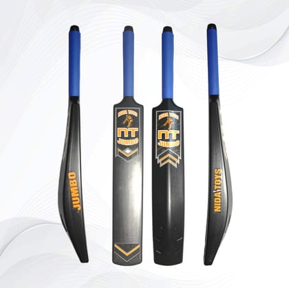 NIDA Heavy Plastic Full Size Cricket Bat for Tennis Ball - Lightweight PVC Bat, Cricket Bats with Anti Slip Rubber Grip for Gully Cricket, Tournament Match (700-800g)