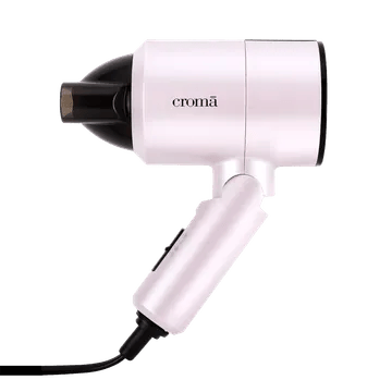 Croma Hair Dryer with 3 Heat Settings & Cool Shot (Overheat Protection, Pink)