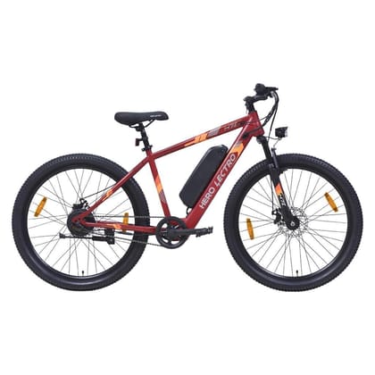 Hero Lectro H7 Sigma 27.5T Single Speed Electric Cycle for Men | 250W Motor | 36V/2A (Li-ion) 10.4Ah Battery | Speed Upto 25 Kmph | Range Upto 55 KM/Charge on PAS - 98% Assembled cycle