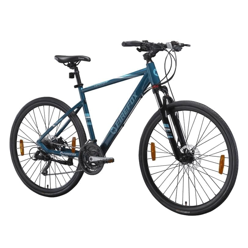 FIREFOX BIKES Meteor 700C T Hybrid Cycle/City Bike (21 Gear, Blue) - 98% Assembled Cycle