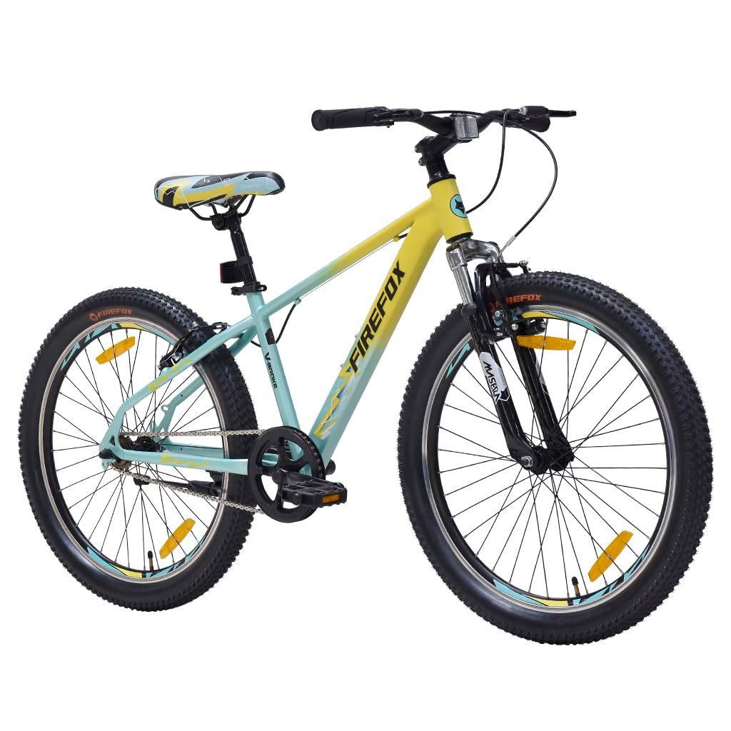 FIREFOX Tremor X 24 T Mountain Bicycle for Mens (Single Speed, Yellow) - 98% Assembled Cycle