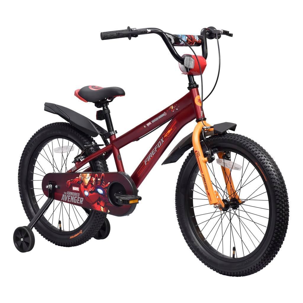 FIREFOX Ironman i 20T BMX Bicycle for Kids (Single Speed, Red-Yellow) - 98% Assembled Cycle