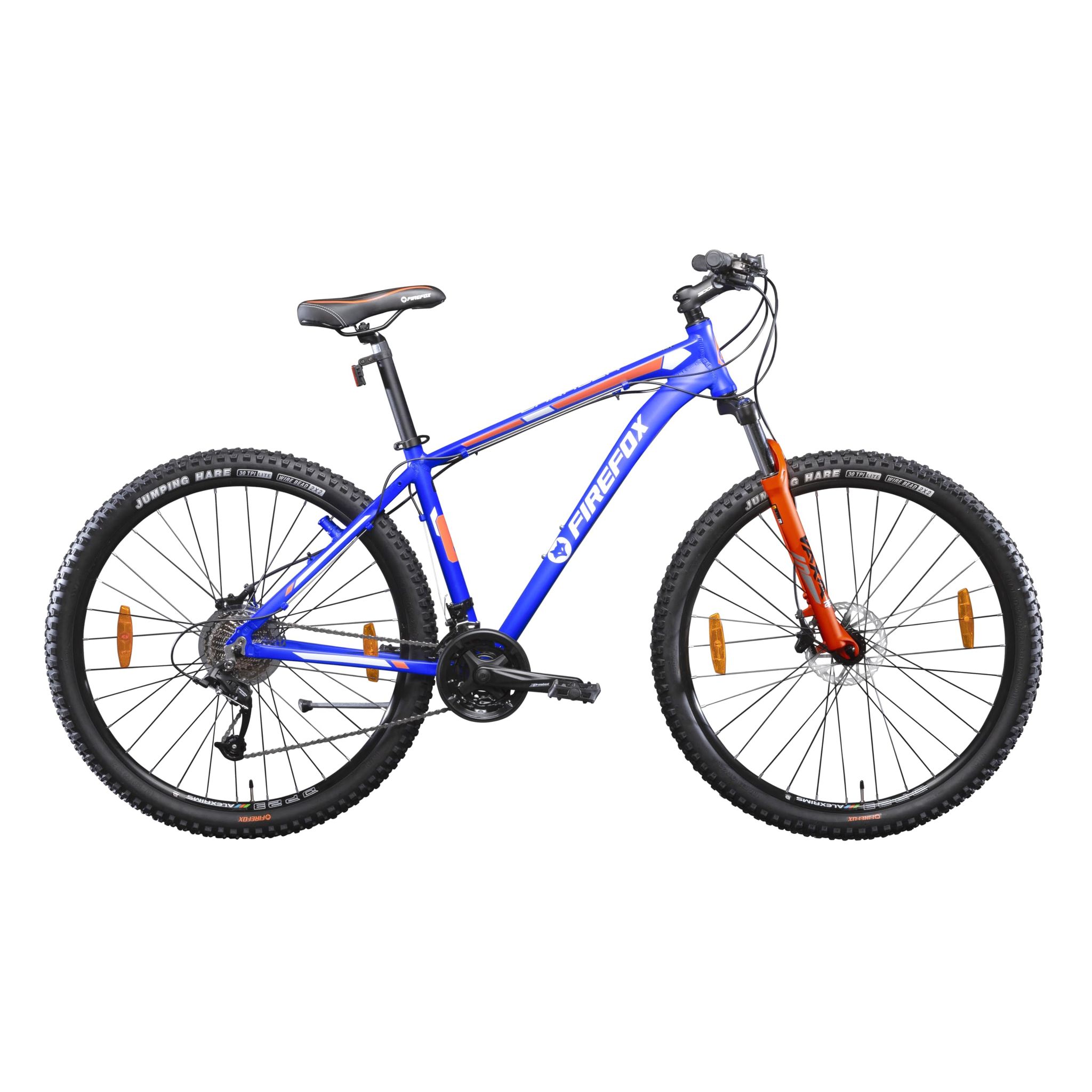 FIREFOX Charger 29 D 29 T Mountain Cycle (27 Gear, Black, Blue) | Frame 16.5 Inch | 98% Assembled Cycle