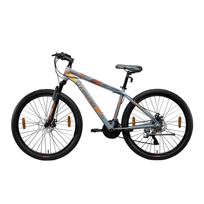 FIREFOX Kreed 27.5 D Mountain Cycle (21 Gear, Grey, Black) | Ideal for Mens | 98% Assembled Cycle