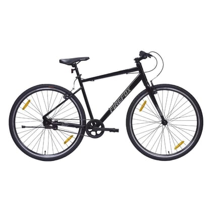 FIREFOX Whiplash 700C T Hybrid Cycle/City Bike (Single Speed, Black) | Ideal for Mens | 98% Assembled Cycle