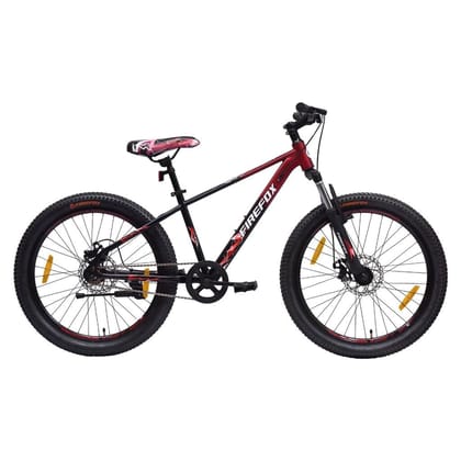 FIREFOX Tremor x 24 D Mountain Cycle (Single Speed, Red) | Ideal for Mens | 98% Assembled Cycle