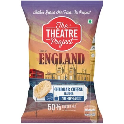 The Theatre Project Air Popped Chips - England Cheddar Cheese, 21 gm