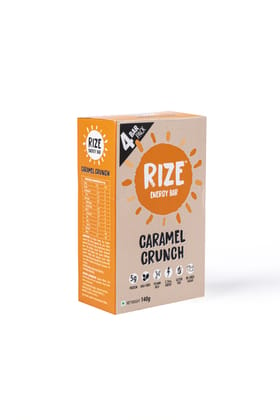 Rize Bar Caramel Crunch  Pack of 4