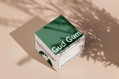 The Share Pack - 16 Packs of your favourite Gud Gum Flavours - Biodegradable & Natural Chewing gum-8 units x 2 flavours (Raspberry & Lemon)